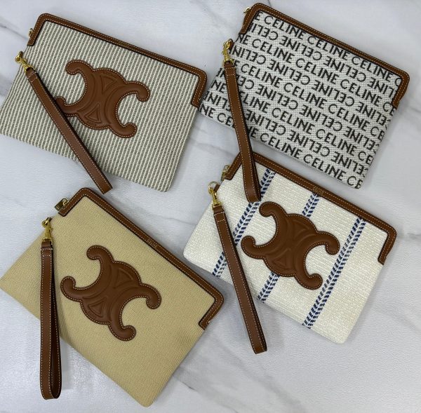 Celine Street Style Leather Pouches