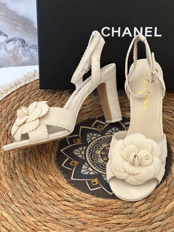 Chanel Camellia Series Sandals - Image 3