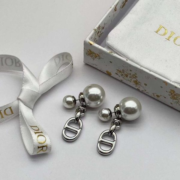DIOR Petit CD Earrings Gold-Finish Metal - Image 24