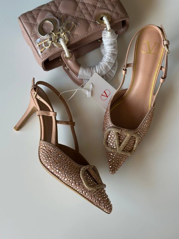 Valentino Garavani VLogo Signature 80mm Slingback - Image 3