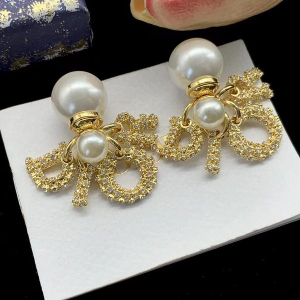 DIOR Petit CD Earrings Gold-Finish Metal - Image 21