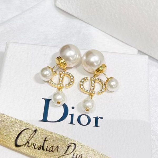 DIOR Petit CD Earrings Gold-Finish Metal - Image 26