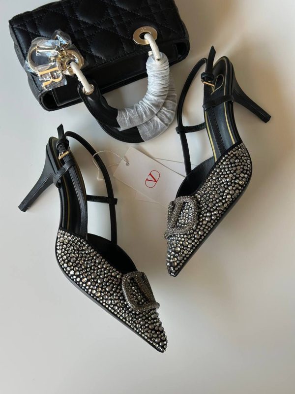 Valentino Garavani VLogo Signature 80mm Slingback - Image 5