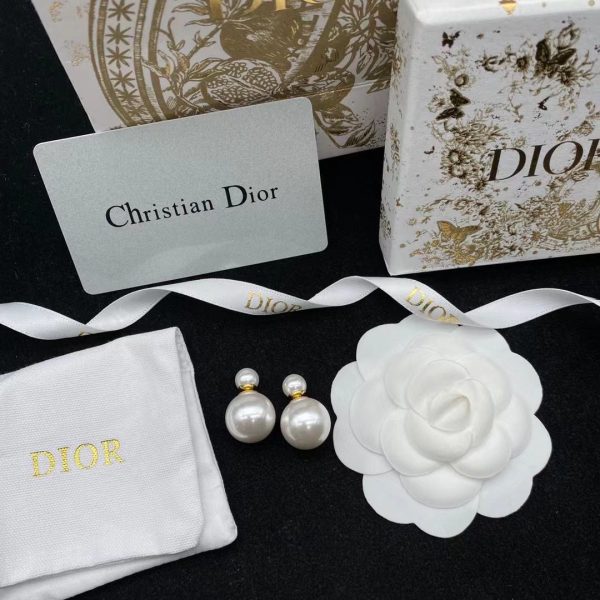 DIOR Petit CD Earrings Gold-Finish Metal - Image 15
