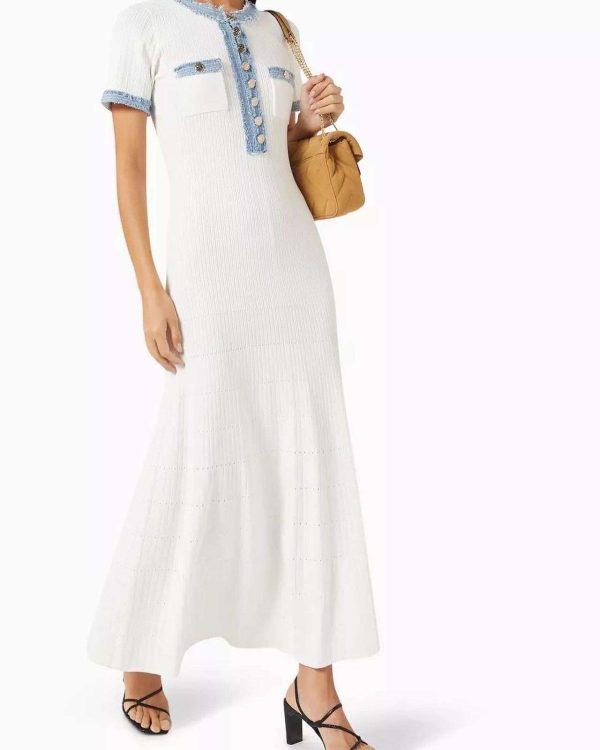 Ma Bella long sleeve denim dress - Image 2