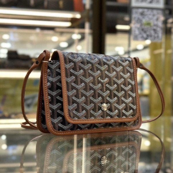Goyard Goyardine Plumet Pocket Wallet Crossbody Bag - Image 4