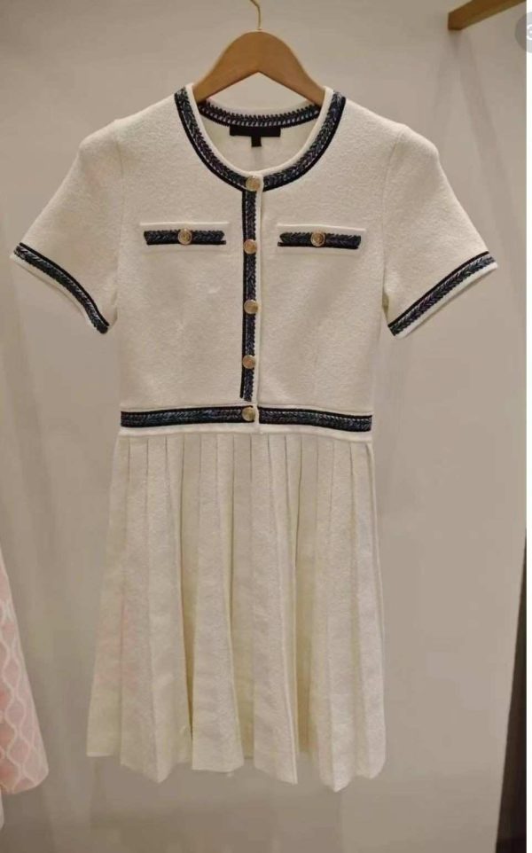 Maje Rirsalinette Pleated Mini Dress