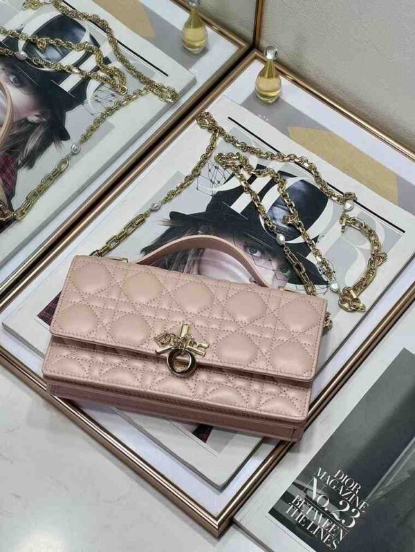 Dior My Dior Mini Bag Black Cannage Lambskin Women - Image 6
