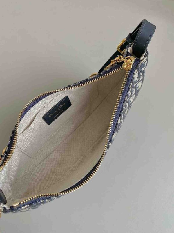 Dior - CD Lounge Bag Blue Oblique Jacquard - Image 2