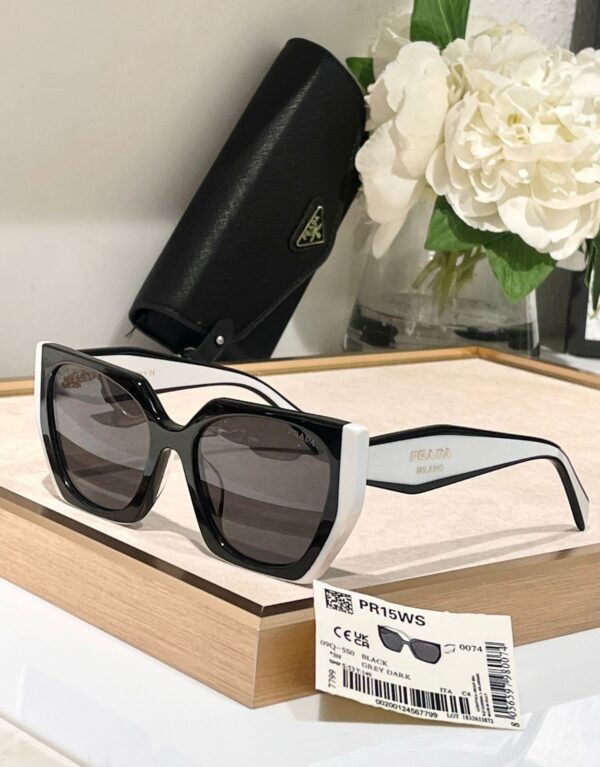 Slate Gray Lenses Sunglasses with Prada logo