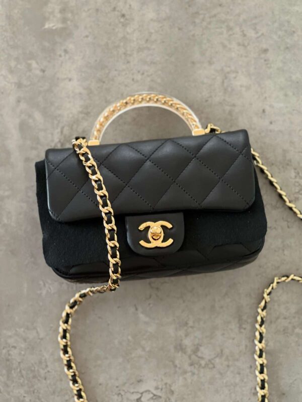 Chanel Bag Black Leather - Image 3