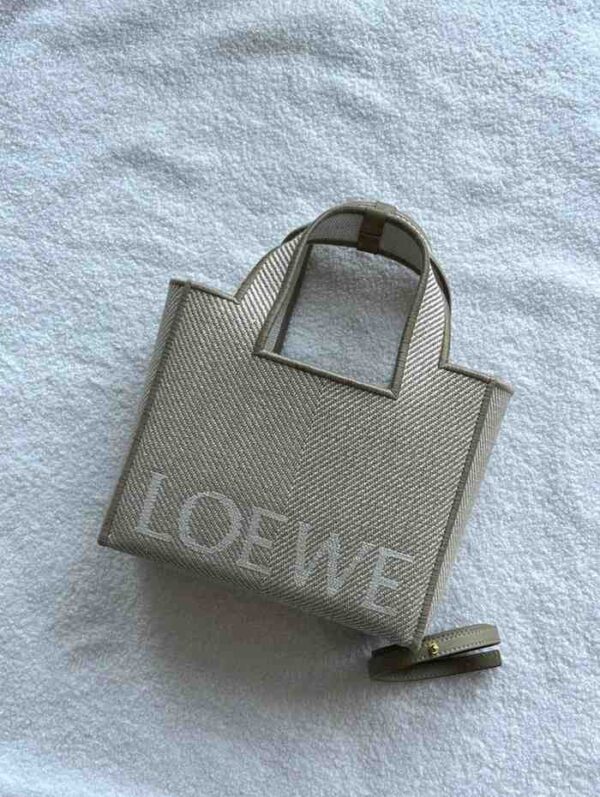 Loewe Medium Canvas Font Tote Bag