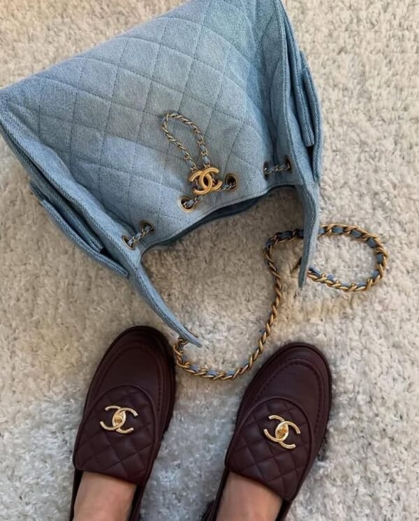 Chanel 25 handbag, Grained calfskin - Image 9