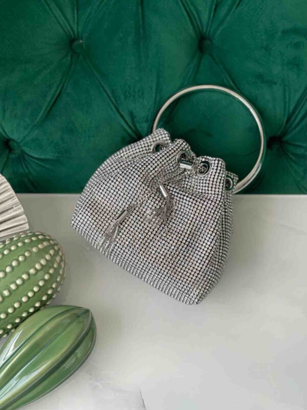 Jimmy Choo Bon Bon Crystal Mesh Champagne Light - Image 3