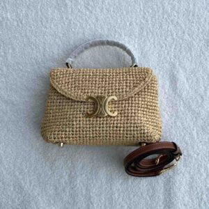 TEEN NINO BAG IN RAFFIA AND CALFSKIN