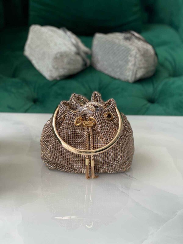 Jimmy Choo Bon Bon Crystal Mesh Champagne Light - Image 4