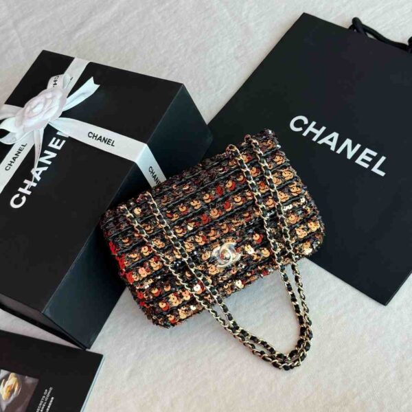 Chanel 23A tweed mini rectangular bag - Image 4