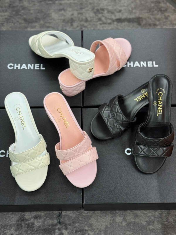 chanel mule heels
