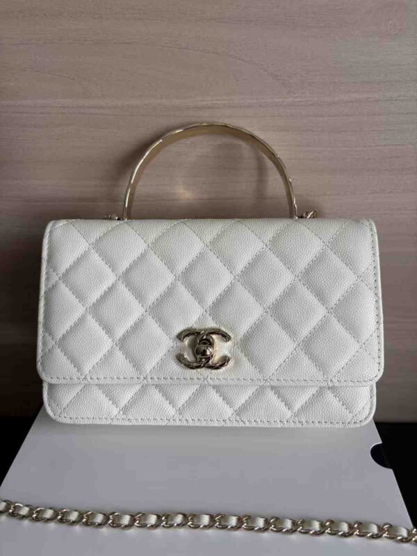 Chanel 23K Top Handle Chain Wallet
