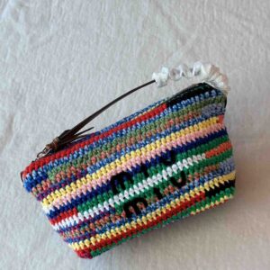 Miu Miu Crochet Pouch, Women, Multicolored