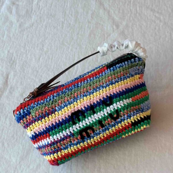 Miu Miu Crochet Pouch, Women, Multicolored