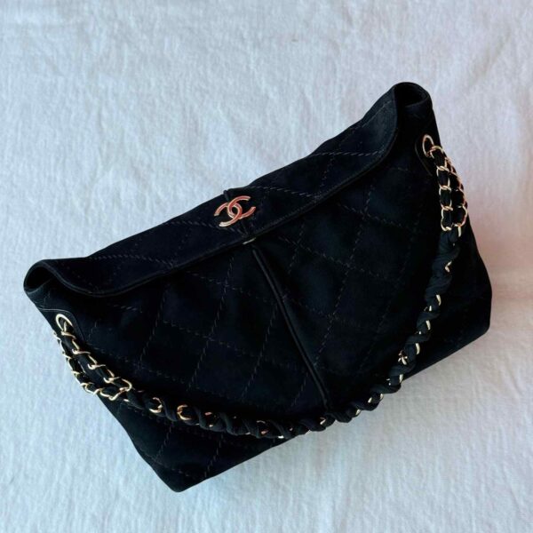 Chanel Suede French Riviera Hobo - Image 3