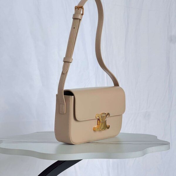 Celine Teen Triomphe Bag In Triomphe Canvas And Calfskin - Image 7