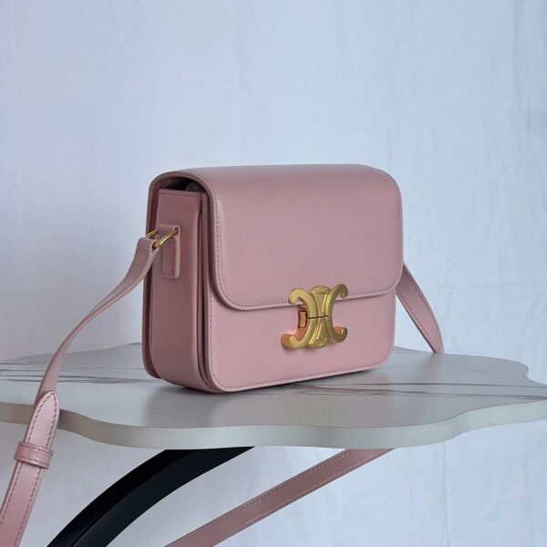 Celine Teen Triomphe Bag In Triomphe Canvas And Calfskin - Image 4