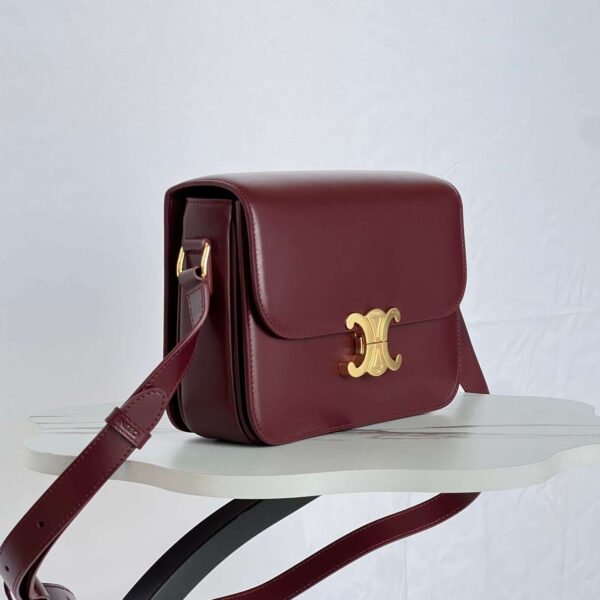 Celine Teen Triomphe Bag In Triomphe Canvas And Calfskin - Image 10