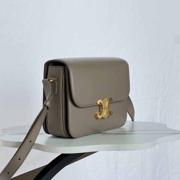 Celine Teen Triomphe Bag In Triomphe Canvas And Calfskin - Image 14