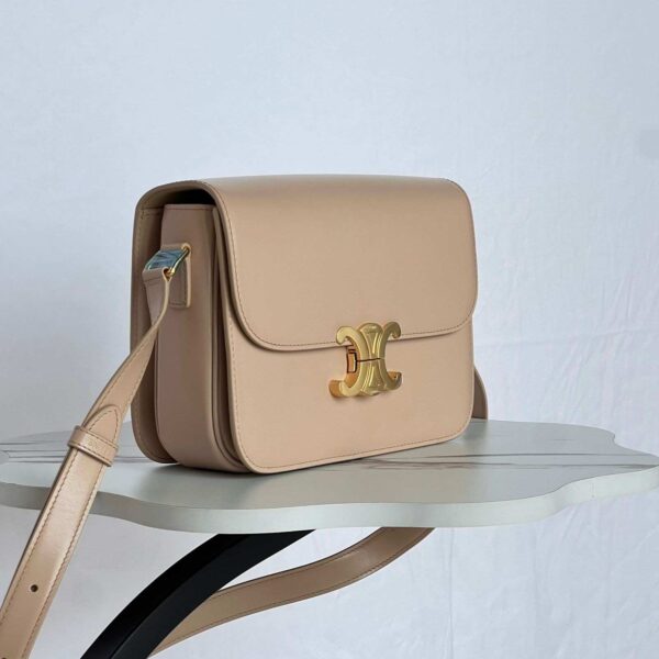 Celine Teen Triomphe Bag In Triomphe Canvas And Calfskin - Image 12