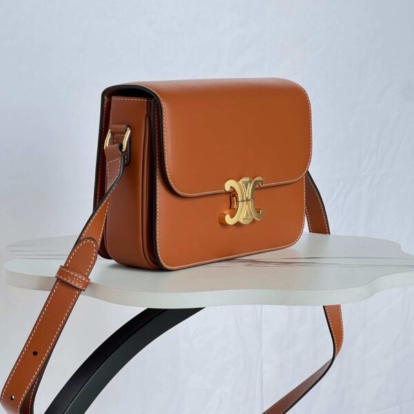 Celine Teen Triomphe Bag In Triomphe Canvas And Calfskin - Image 18