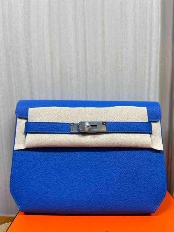 Hermes Kelly Depeche Bleu Hydra Togo PHW