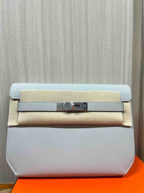 Hermes Kelly Depeche Bleu Hydra Togo PHW - Image 3