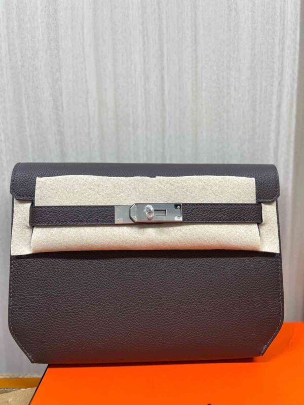 Hermes Kelly Depeche Bleu Hydra Togo PHW - Image 2