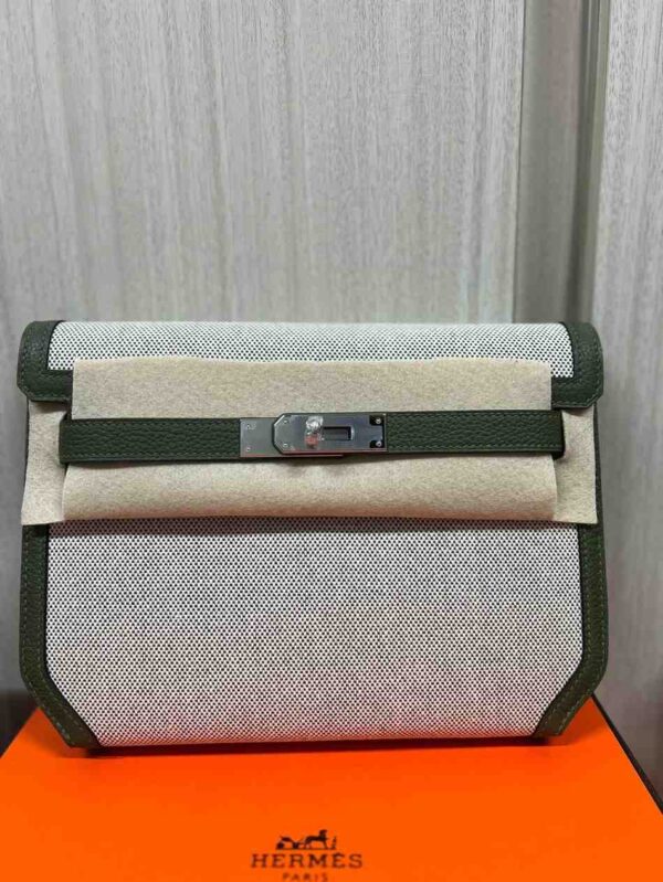 Hermes Kelly Depeche Bleu Hydra Togo PHW - Image 5