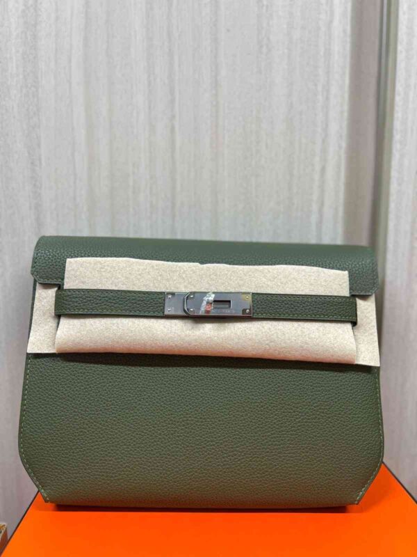Hermes Kelly Depeche Bleu Hydra Togo PHW - Image 7