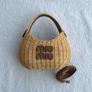 Miu Miu Miu Wander wicker shoulder bag