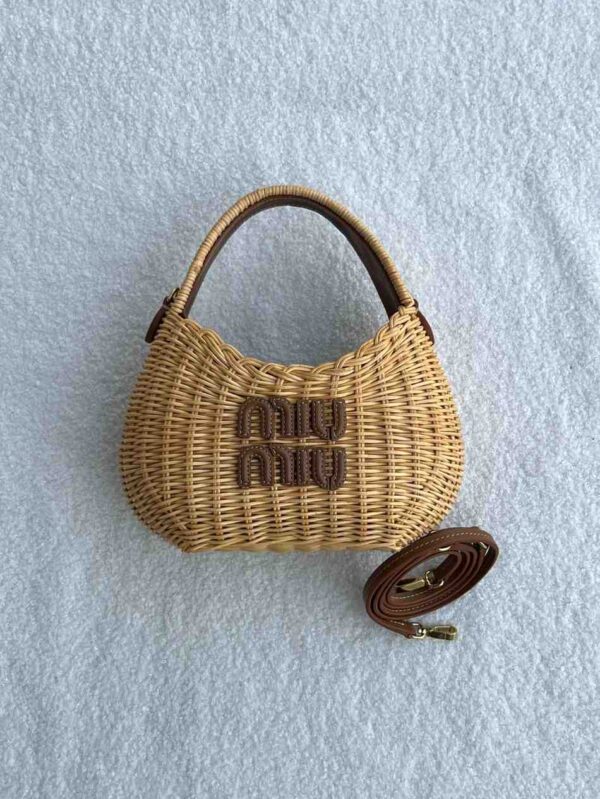 Miu Miu Miu Wander wicker shoulder bag