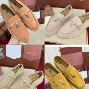 Loro Piana Summer Walk Suede Loafers