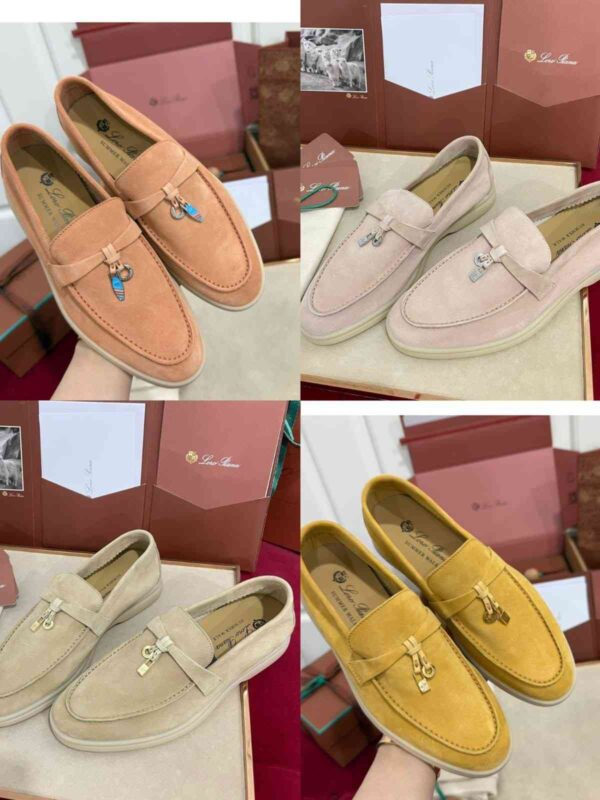 Loro Piana Summer Walk Suede Loafers
