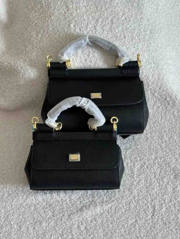 Dolce and Gabbana Small Sicily Leather Bag - Neutrals - Image 3