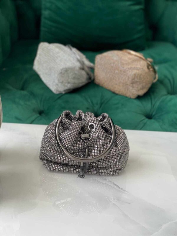 Jimmy Choo Bon Bon Crystal Mesh Champagne Light - Image 6