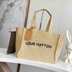 Lv raffia leather Bag