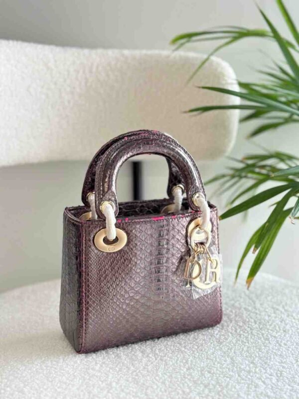 Dior Lady Dior Python Leather - Image 7
