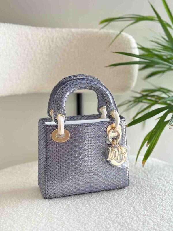 Dior Lady Dior Python Leather - Image 4