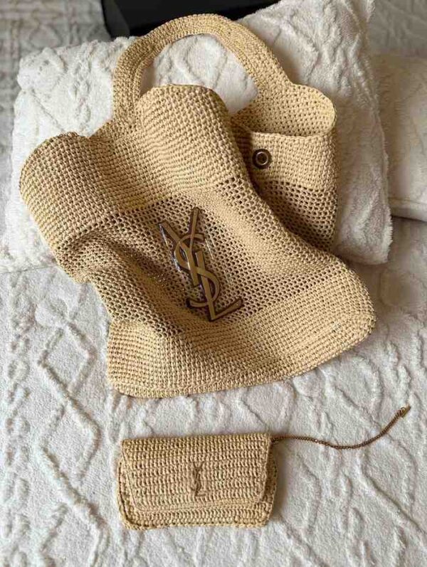 Saint Laurent Icare Maxi Tote Women Bag in Raffia - Image 2