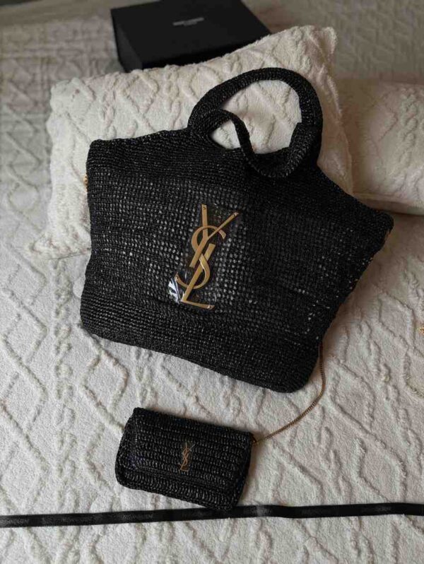 Saint Laurent Icare Maxi Tote Women Bag in Raffia - Image 4