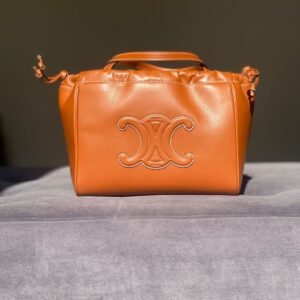 Celine Small Cabas Drawstring Cuir Triomphe