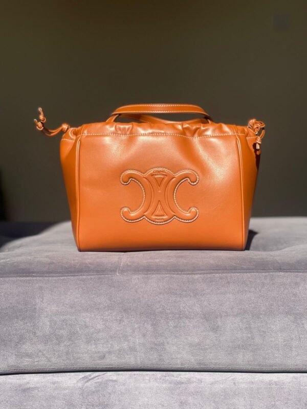 Celine Small Cabas Drawstring Cuir Triomphe